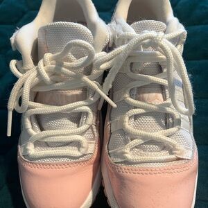Jordan White and Light Pink Sneakers